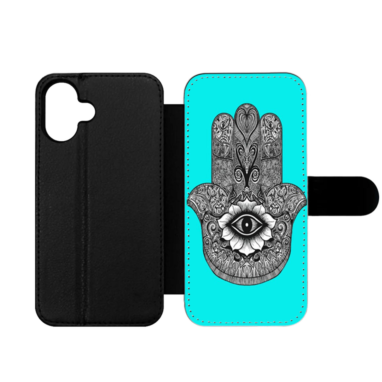 Evil Eye Hamsa Wallet iPhone Case