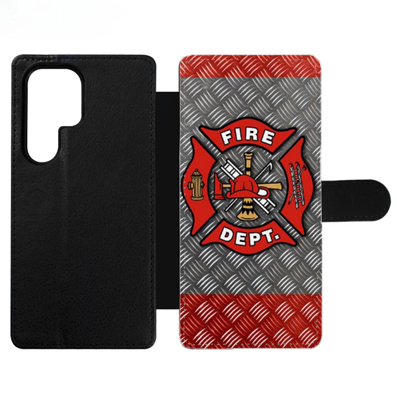 FIREFIGHTER FIREMAN PLATE Wallet Samsung Case