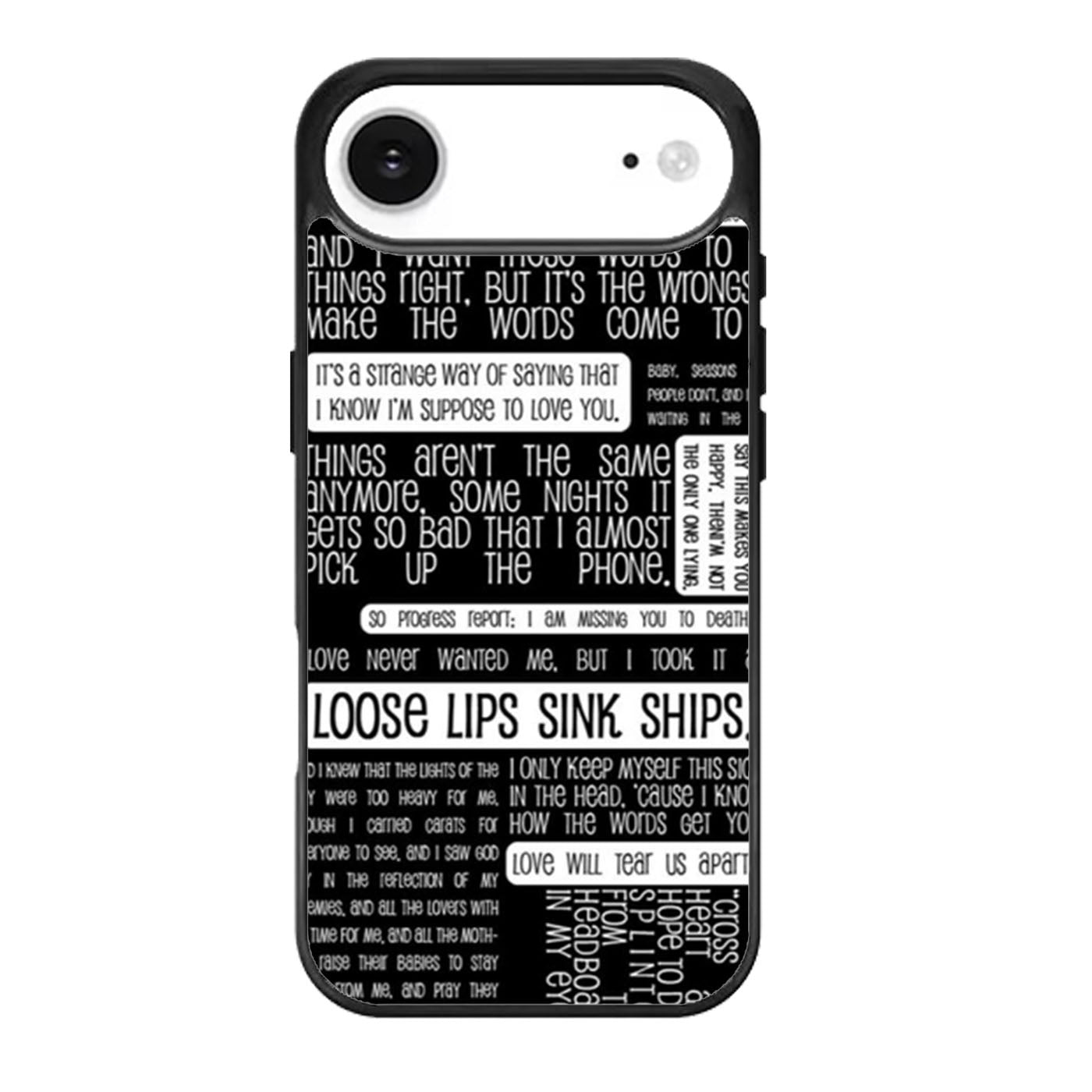 Fall Out Boy Collage Lyrics iPhone Air Case