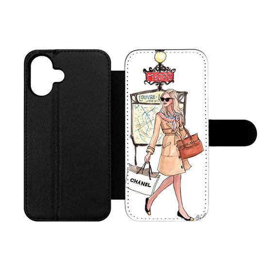 Fashion Illustrations Wallet iPhone Case