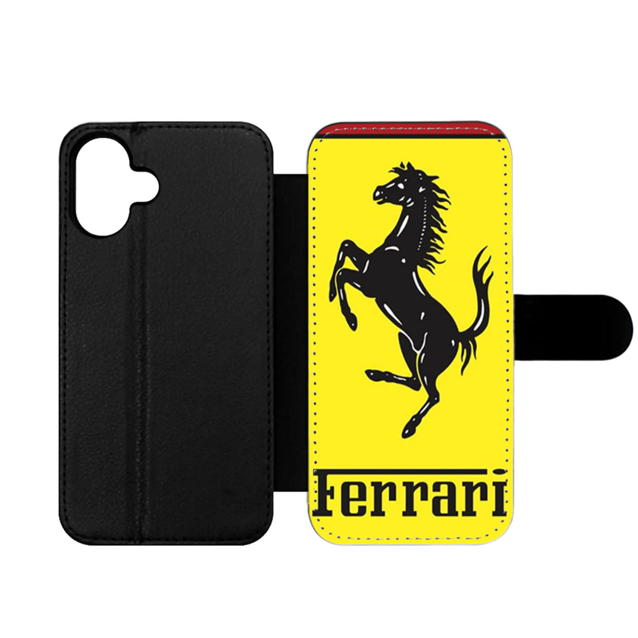 Ferrari Logo Wallet iPhone Case
