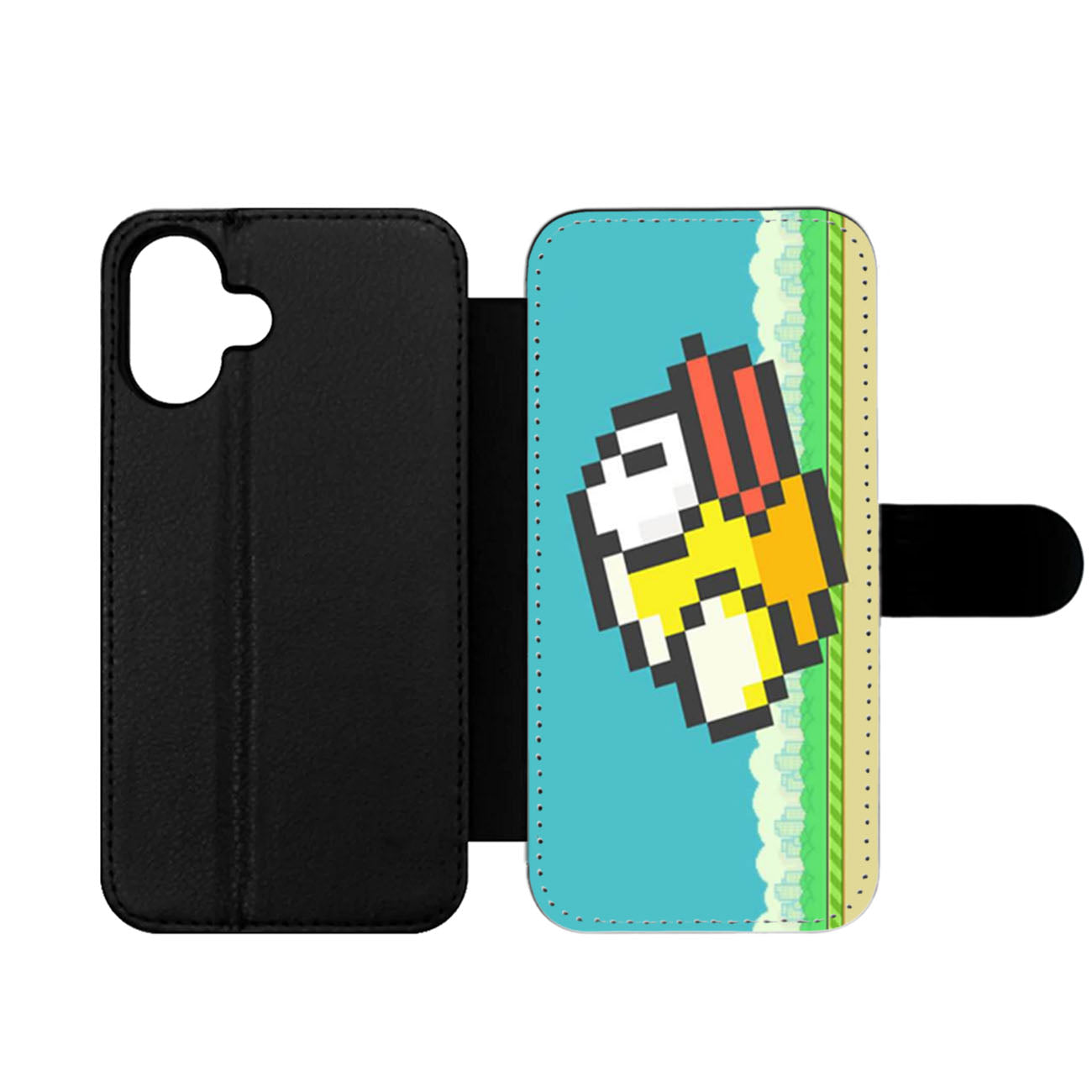 Flappy Bird Game Wallet iPhone Case