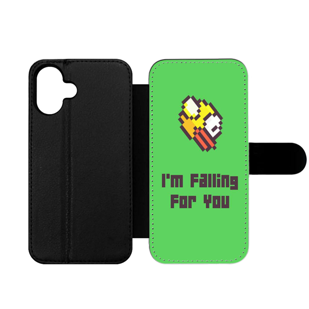 Flappy Bird Im Falling For You Wallet iPhone Case