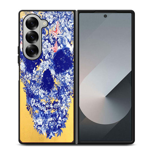 Floral Skull Samsung Z Fold 6 Case