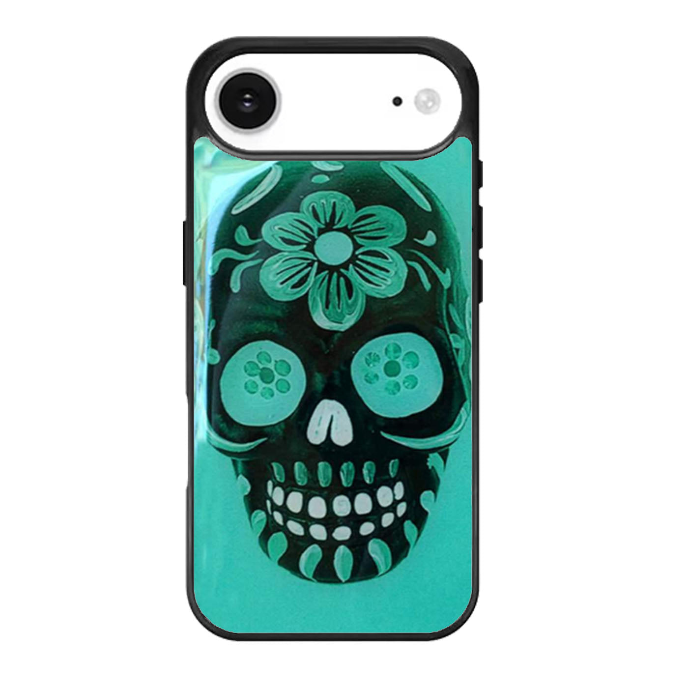 Floral Sugar Skull Turquoise iPhone Air Case