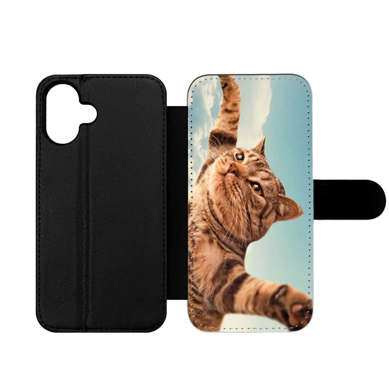 Flying Cat Wallet iPhone Case