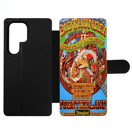 Frontierland Disneyland Big Thunder Mountain Railroad Wallet Samsung Case