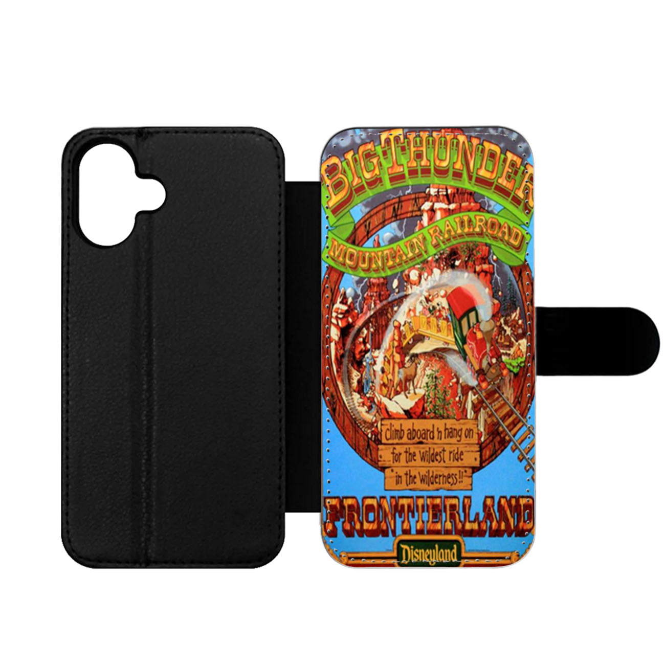 Frontierland Disneyland Big Thunder Mountain Railroad Wallet iPhone Case