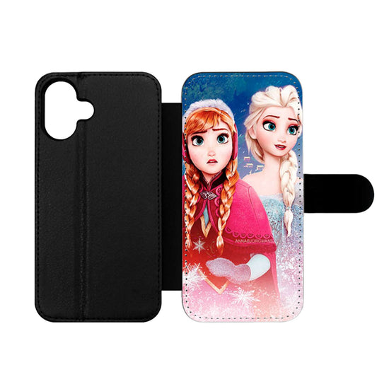 Frozen Anna and Elsa Wallet iPhone Case