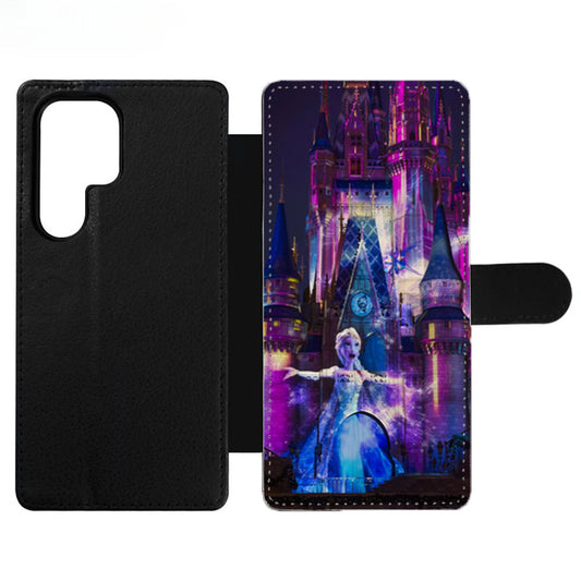 Frozen Elsa on the Cinderella Castle Wallet Samsung Case
