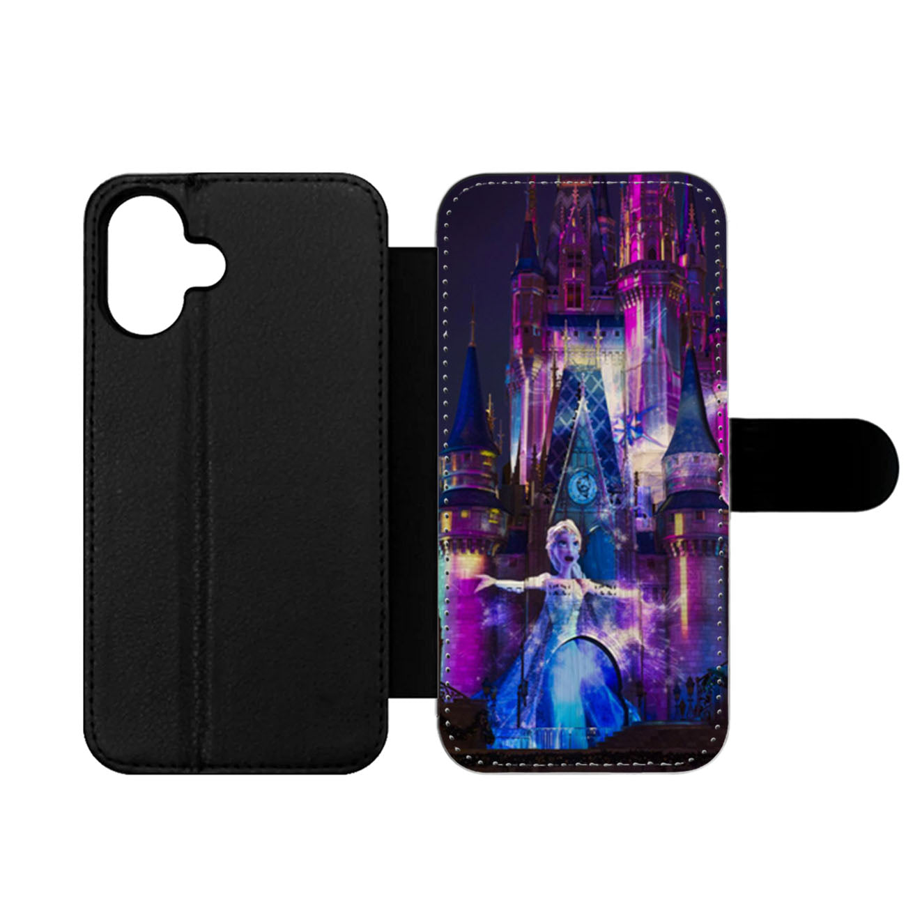 Frozen Elsa on the Cinderella Castle Wallet iPhone Case