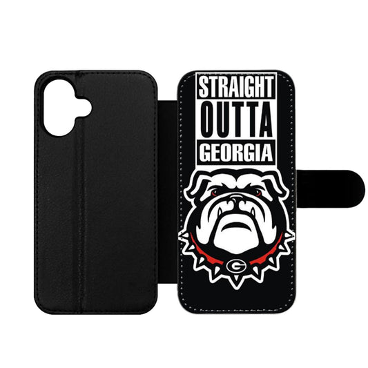 GEORGIA BULLDOGS UGA STRAIGHT OUTTA Wallet iPhone Case