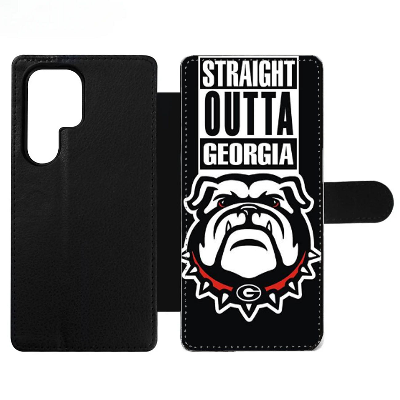 GEORGIA BULLDOGS UGA STRAIGHT OUTTA Wallet Samsung Case