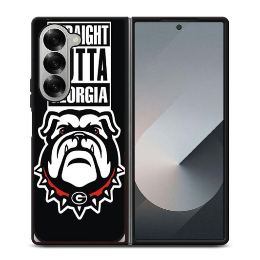 GEORGIA BULLDOGS UGA STRAIGHT OUTTA Samsung Z Fold 6 Case