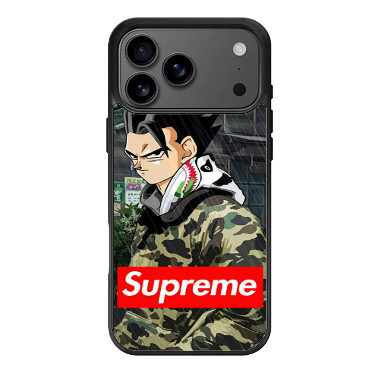 GOHAN BAPE SUPREME DRAGON BALL iPhone 17 Pro Max Case