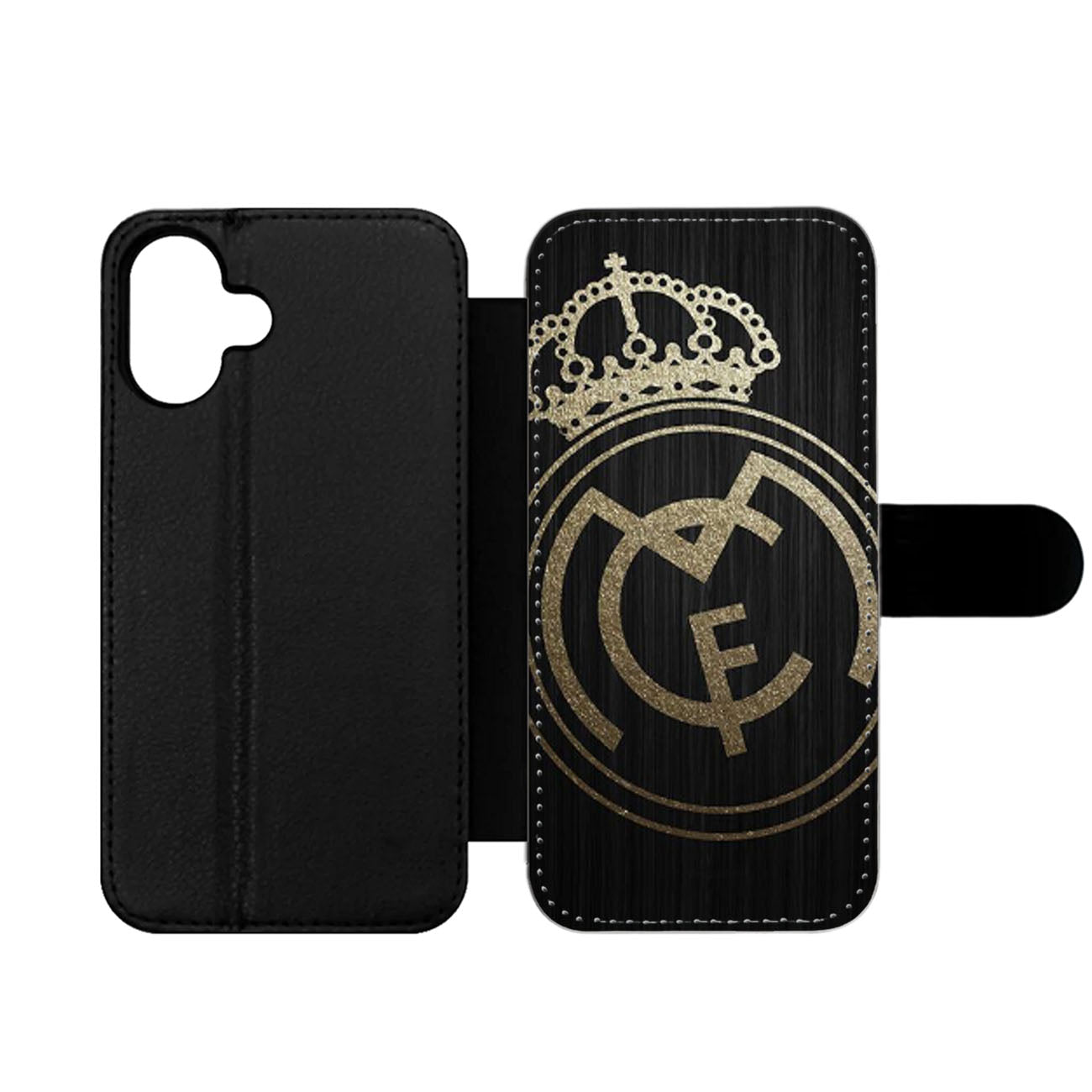 GOLD REAL MADRID LOGO Wallet iPhone Case