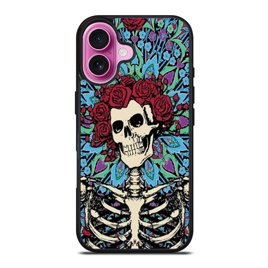GRATEFUL DEAD SKULL AND ROSE TWO iPhone Case Cover