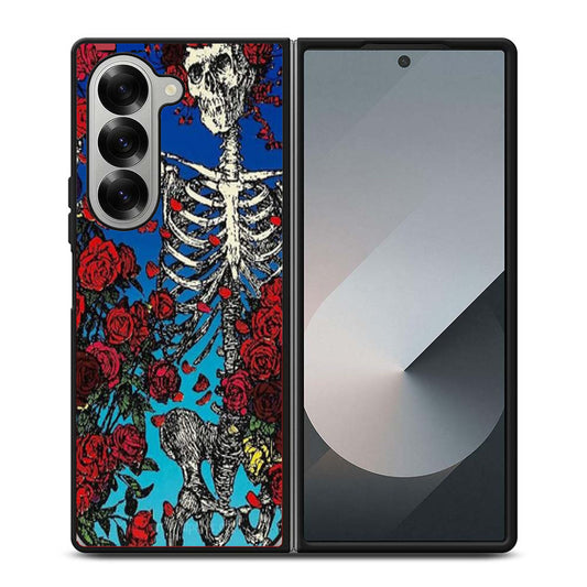 GRATEFUL DEAD SKULL AND ROSE Samsung Z Fold 6 Case
