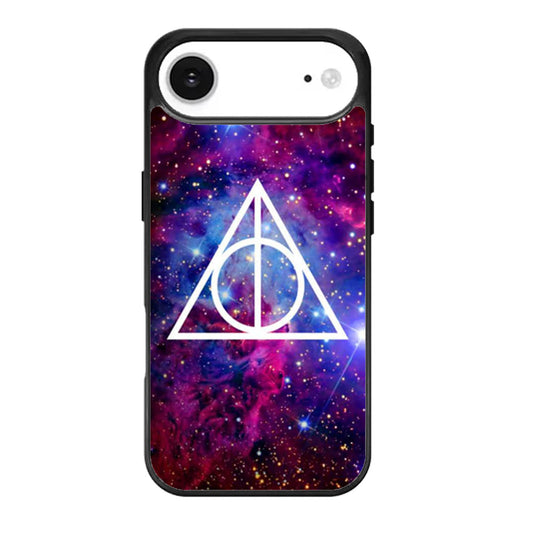 Galaxy Nebula Deathly Hallows iPhone Air Case