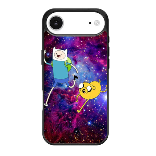 Galaxy Nebula Finn and Jake Three iPhone Air Case