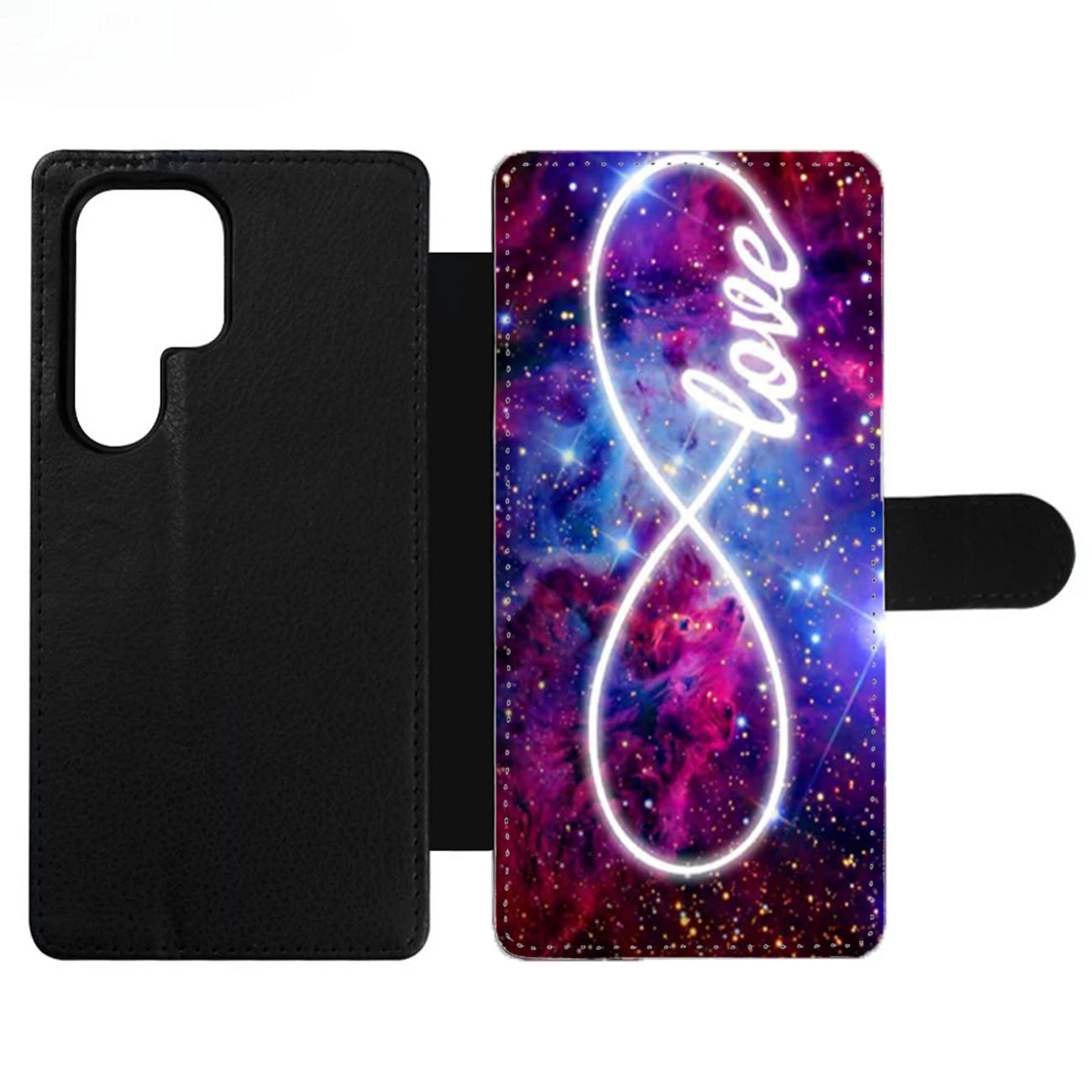 Galaxy Nebula Infinity of Love Wallet Samsung Case