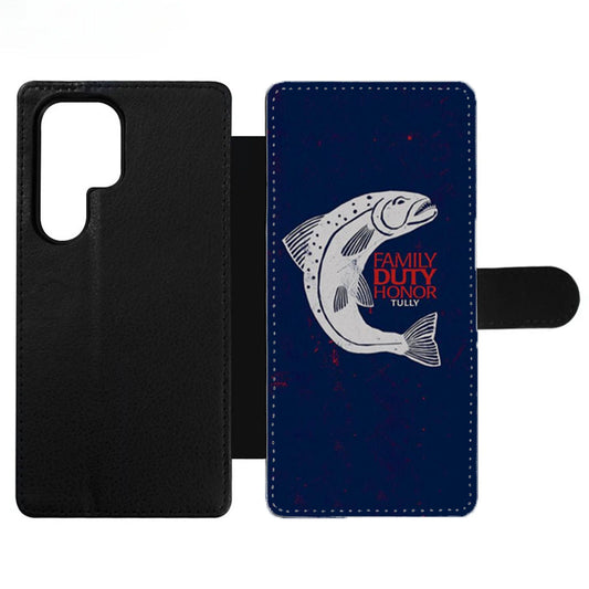 Game Of Thrones Tully Family Duty Honor Wallet Samsung Case
