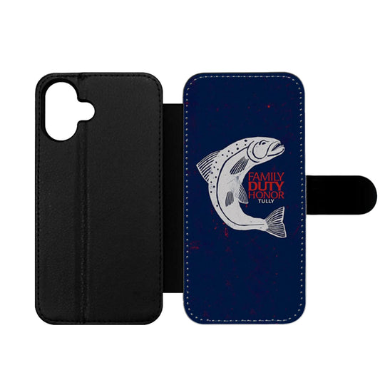 Game Of Thrones Tully Family Duty Honor Wallet iPhone Case