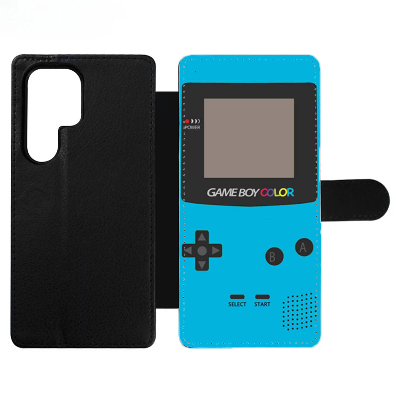 Gameboy Blue Color Wallet Samsung Case