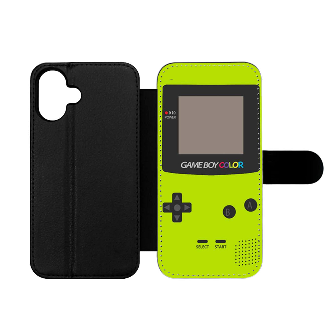 Gameboy Green Color Wallet iPhone Case