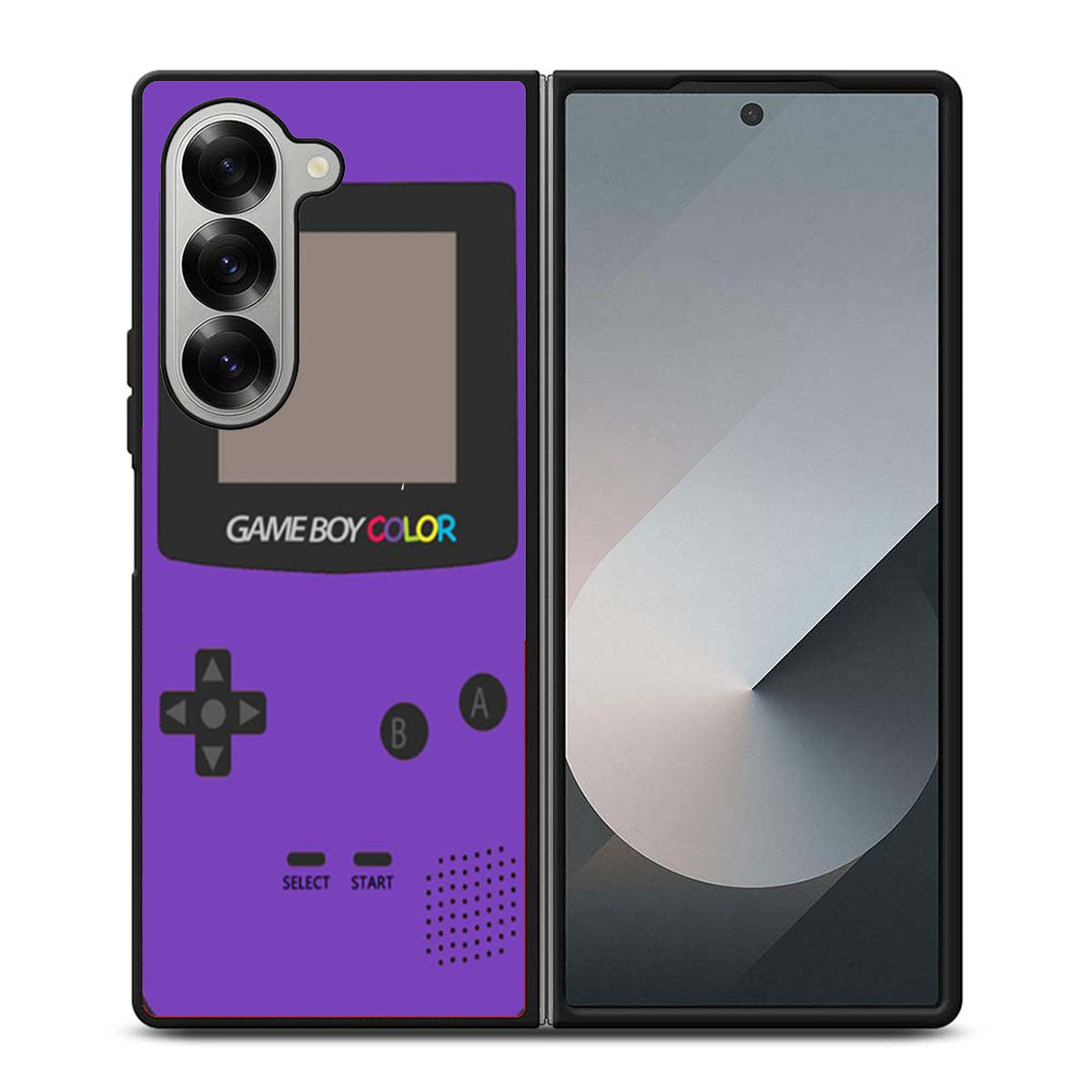 Gameboy Purple Color Samsung Z Fold 6 Case