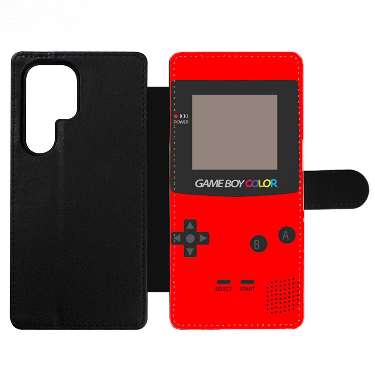 Gameboy Red Color Wallet Samsung Case