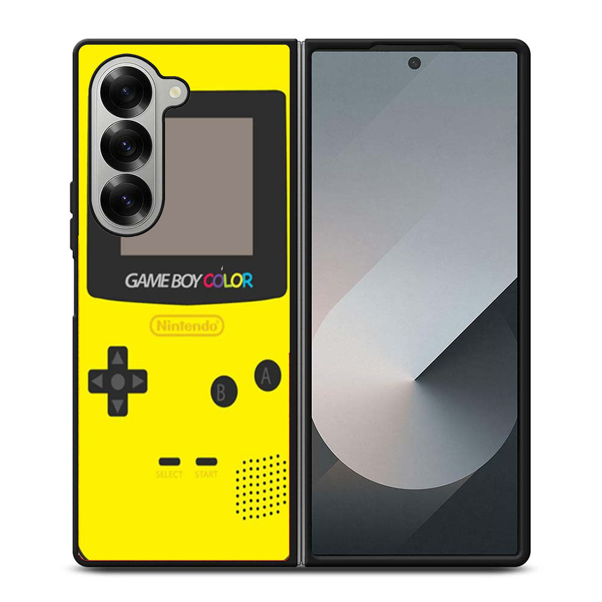 Gameboy Yellow Color Samsung Z Fold 6 Case
