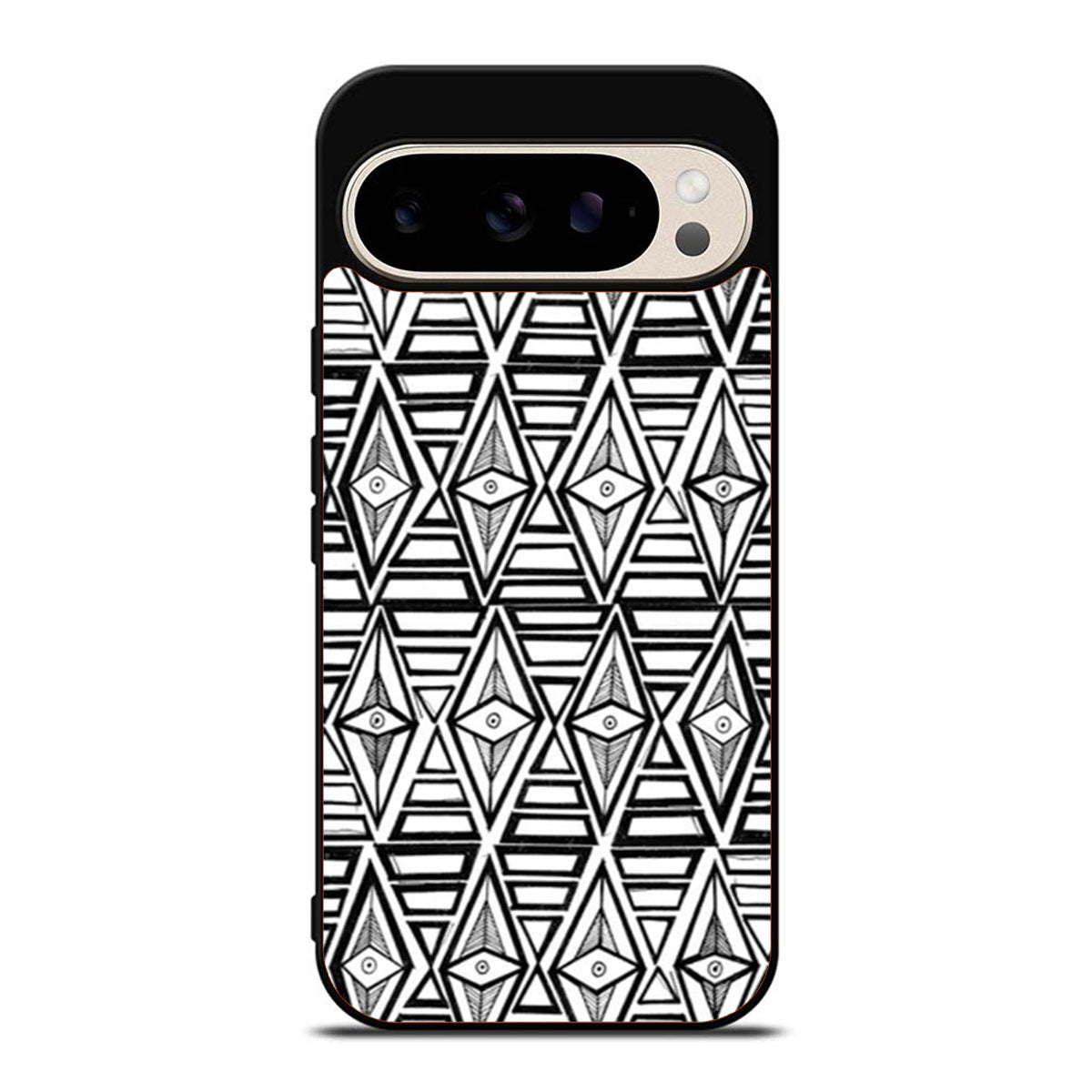 Geometric Aztec Eye Tribal Pattern Google Pixel 9 Pro Case