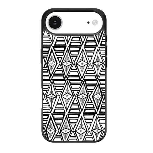Geometric Aztec Eye Tribal Pattern iPhone Air Case