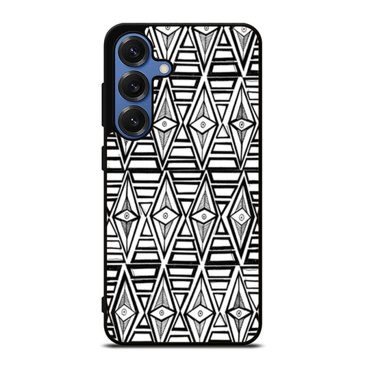 Geometric Aztec Eye Tribal Pattern Samsung S25 Ultra Case
