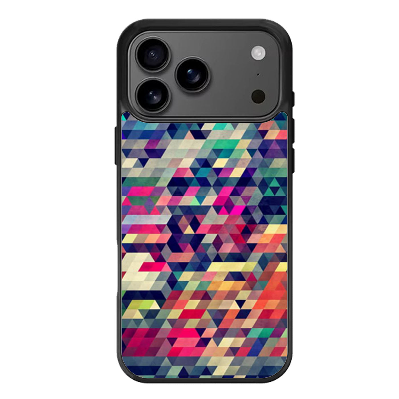 Geometric Colorful Polygonal Art iPhone 17 Pro Max Case