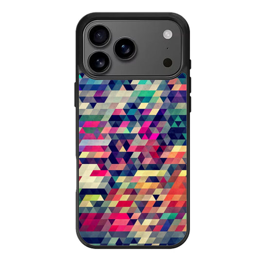 Geometric Colorful Polygonal Art iPhone 17 Pro Max Case