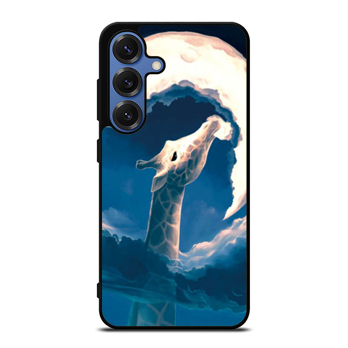 Giraffe Eat the Moon Samsung S25 Ultra Case