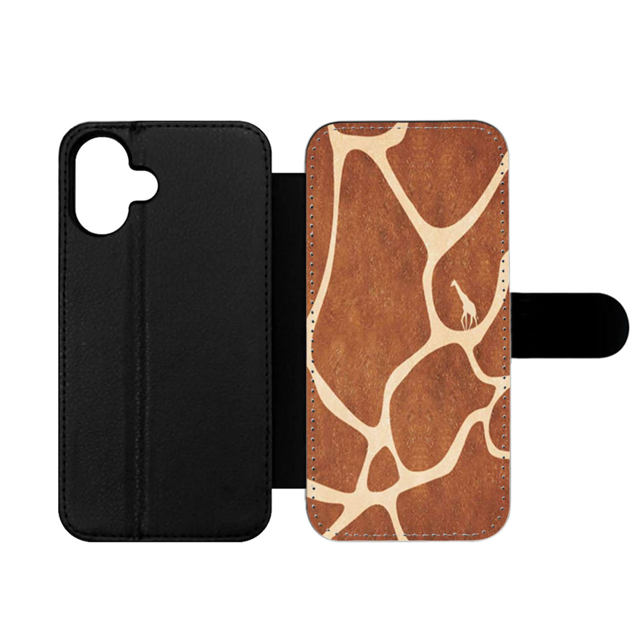 Giraffe Skin Texture Wallet iPhone Case