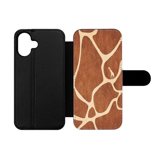 Giraffe Skin Texture Wallet iPhone Case