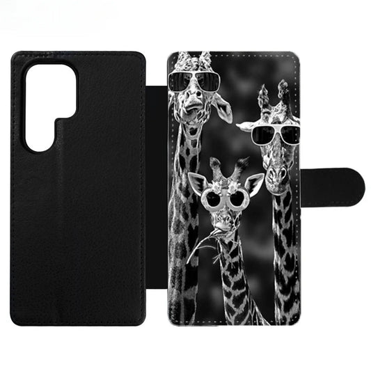 Giraffe Sunglasses Wallet Samsung Case