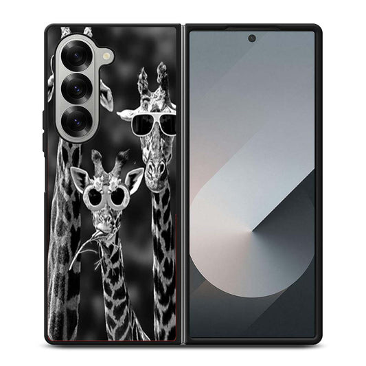 Giraffe Sunglasses Samsung Z Fold 6 Case