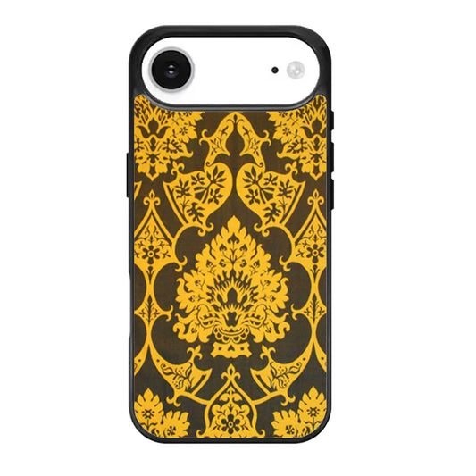 Gothic Black Gold Damask Pattern iPhone Air Case