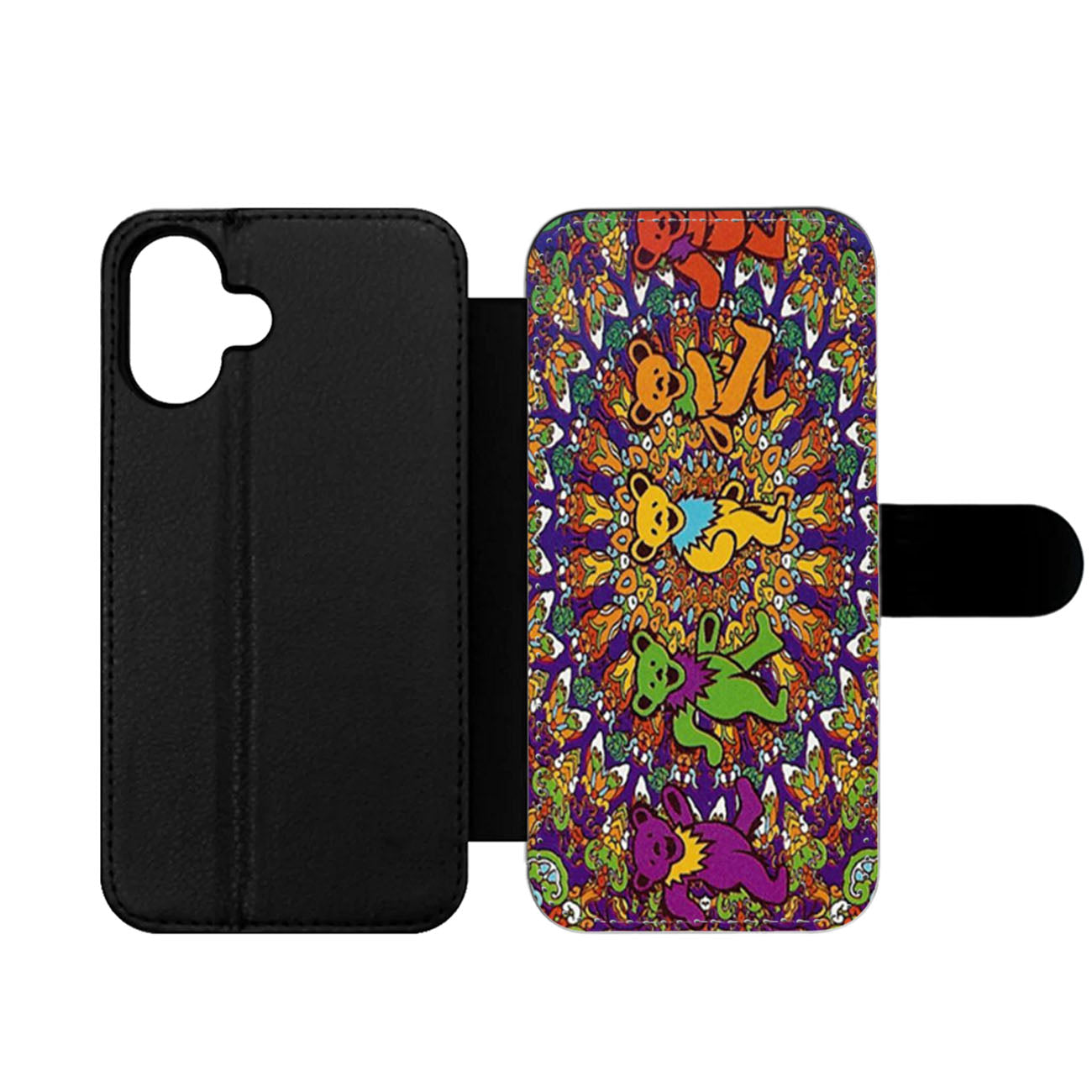 Grateful Dead Tie Dye Tapestry Wallet iPhone Case