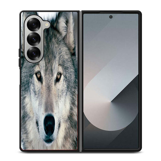 Gray Wolf Samsung Z Fold 6 Case