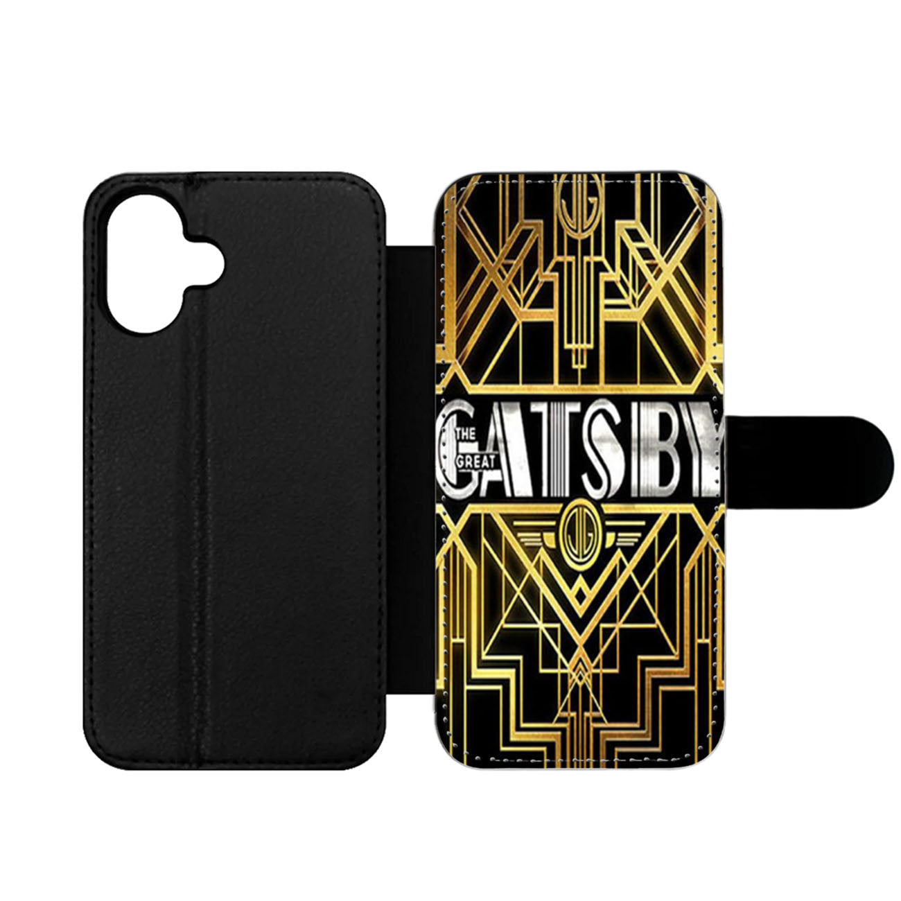 Great Gatsby Design Wallet iPhone Case