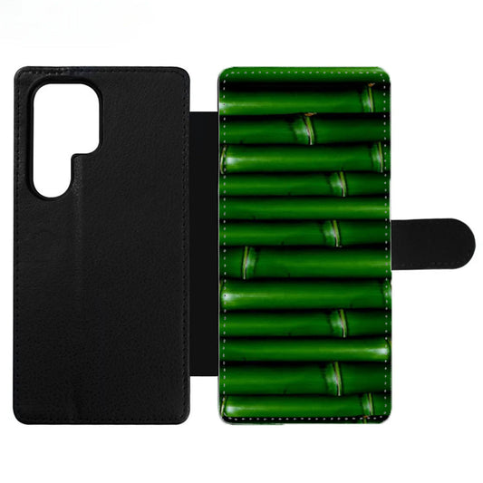 Green Bamboo Wallet Samsung Case