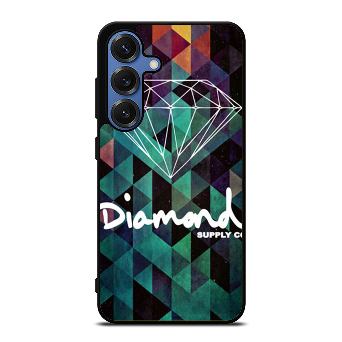 Green Diamond Geometric Samsung S25 Ultra Case
