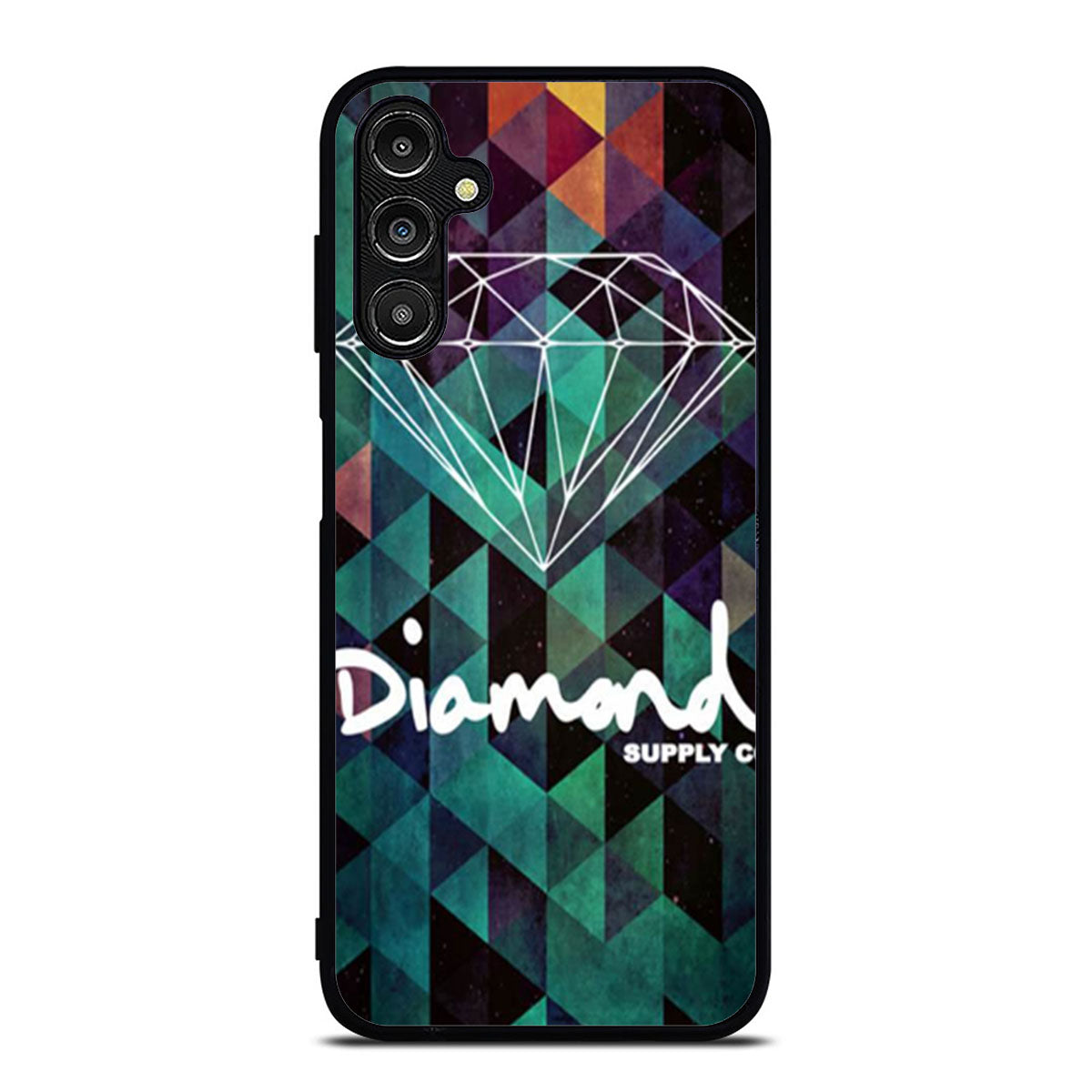 Green Diamond Geometric Samsung A16 Case