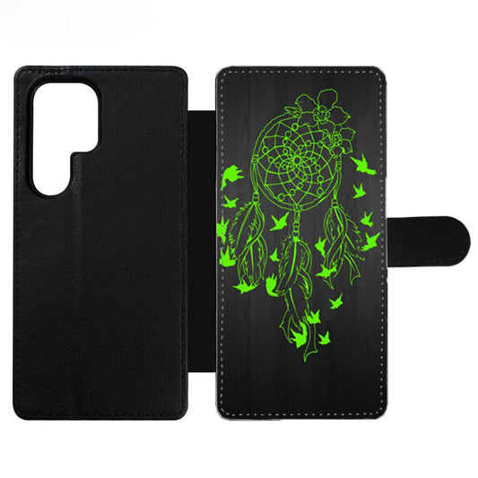 Green Dream Catcher Wallet Samsung Case